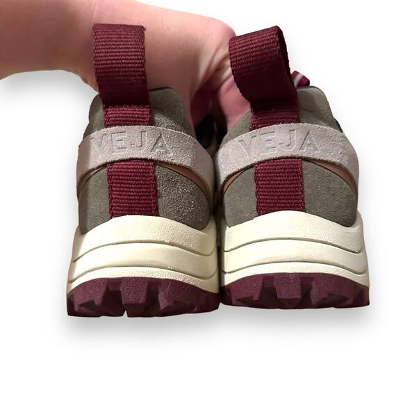 Veja‎ Venturi Suede Khaki Sable Oxford Grey Lace Up Dad Sneakers Sz 7 / 38 - Picture 6 of 10